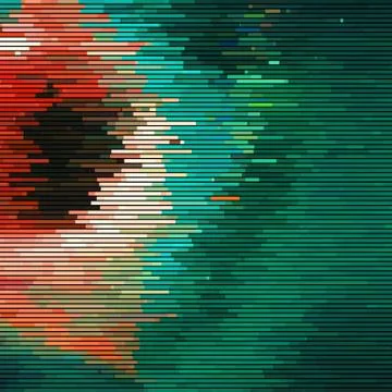 Glitch Abstract Background Stock Illustration