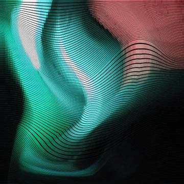 Glitch Abstract Background Stock Illustration