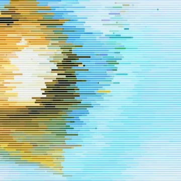 Glitch Abstract Background Stock Illustration
