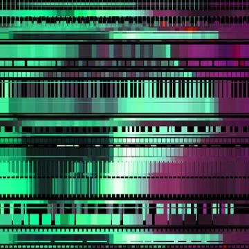 Glitch Abstract Background Stock Illustration
