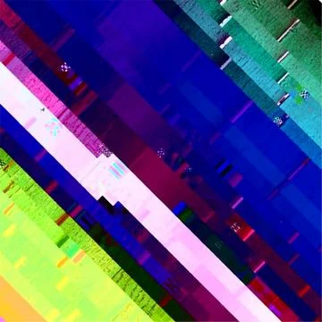 Glitch Abstract Background Stock Illustration
