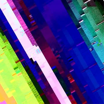 Glitch Abstract Background Stock Illustration