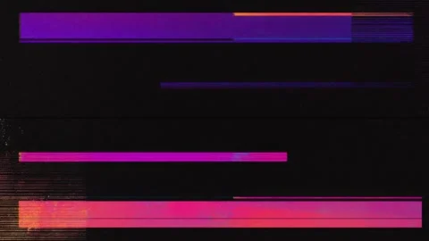 Glitch abstract background with neon magenta and purple horizontal digital .. Stock-Footage 342045400