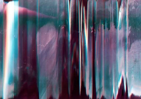 Glitch abstract background screen dust scratches Stockfoto's