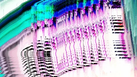 Glitch abstract digital computer pixels 8 bits windows's bug. SEAMLESS LOOP. Stock Footage 117401227