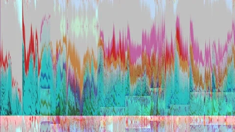 Glitch abstract digital computer waves pixels interferences. SEAMLESS LOOP Stockbeeldmateriaal 117402572