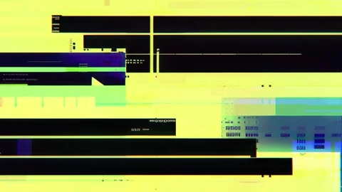 Glitch Abstract Hi-Tech Geometric Pattern Futuristic Seamless Visuals Stock Footage 315416259