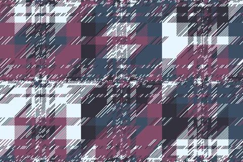 Glitch abstract pattern with fragmented forms and layered transitions. The .. Stock Illustration