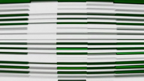 Glitch Alpha Transparent Overlay green rolling bars lost signal | ProRes 4444 Vídeos de archivo 335855901