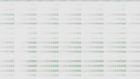 Glitch Alpha Transparent Overlay horizontal green static bars Stock Footage 336293966