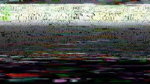 Glitch Alpha Transparent Overlay real flashing transition loop | ProRes 4444 Vídeos de archivo 335800536