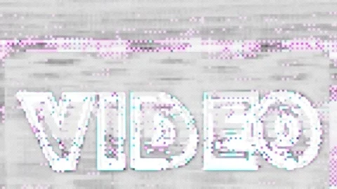 Glitch Alpha Transparent retro VIDEO 8bit vhs intro Overlay Stock Footage 336291733
