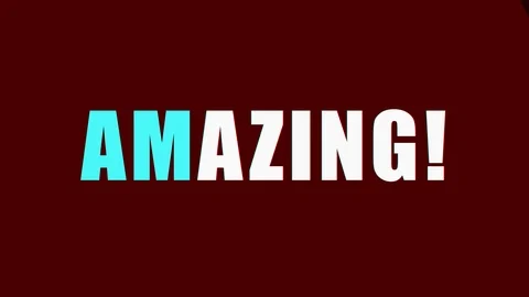 Glitch Amazing word text, interference, noise. New quality universal vintage Stock Footage 121574098