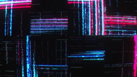 Glitch Analog Transition. Television Static Noise VFX. VHS Signal Problem a.. Stock Footage 257477577
