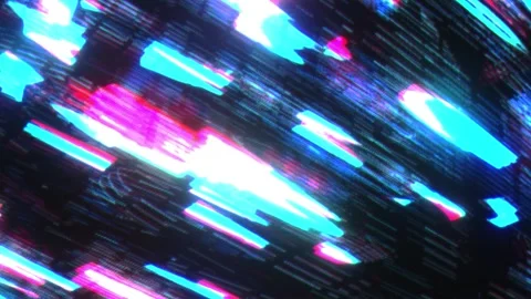 Glitch Analog Transition. Television Static Noise VFX. VHS Signal Problem a.. Stock Footage 257477586