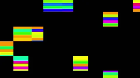 Glitch and VHS effect. Digital pixel color noise glitch effect. Digital pixel Stock Footage 148110194
