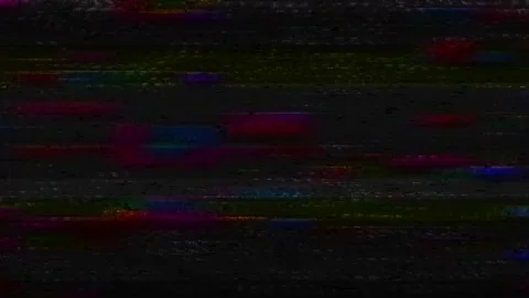 Glitch and VHS effect. Flickering clip with signal interference. Digital pixel Stock Footage 204937924