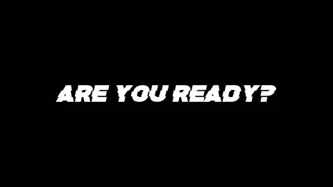 Glitch are you ready text title game on tv screen noise black background Video stock 95180488