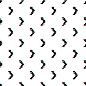 Glitch arrow pattern seamless digital technology background Stock-Illustration