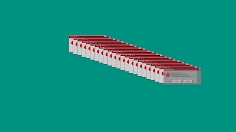 Glitch art animation of multiplying error windows Stock Footage 346806483
