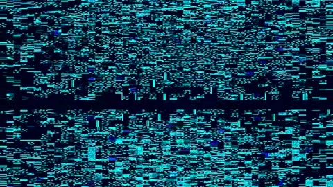 Glitch Art Background 4K — Psychedelic Digital Distortion VJ Stock Footage 329799306