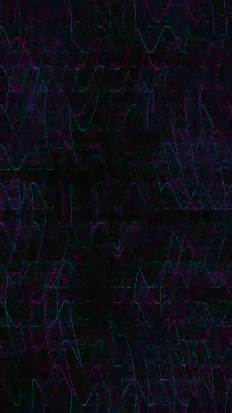 Glitch Art Background 4K Vertical — Psychedelic Distortion VJ Stock Footage 329787217