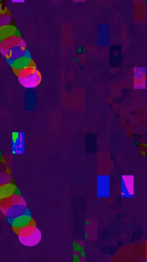 Glitch Art Background 4K Vertical — Psychedelic Distortion VJ Stock Footage 329853588