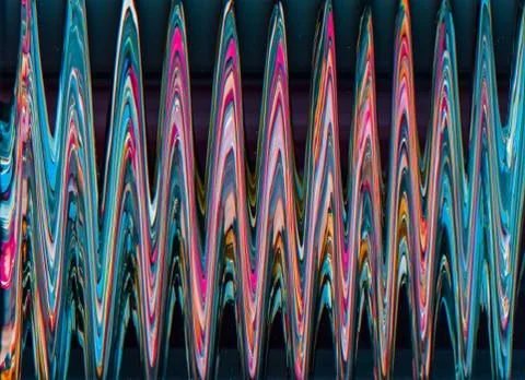 Glitch art colorful defect error wave texture Stockillustratie