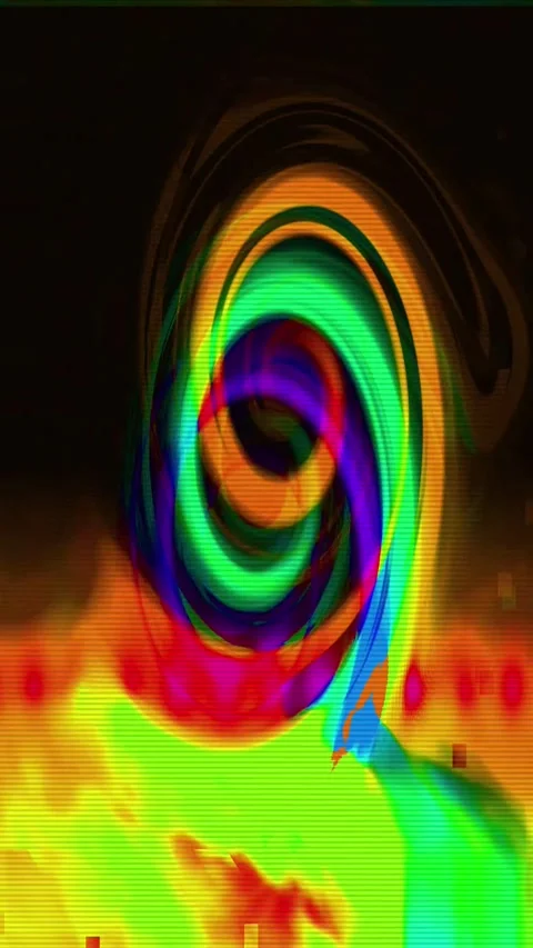Glitch Art Corruption Effect Vertical Stock Footage 331075703