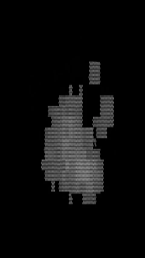 Glitch Art Corruption Effect Vertical Stock Footage 331075780