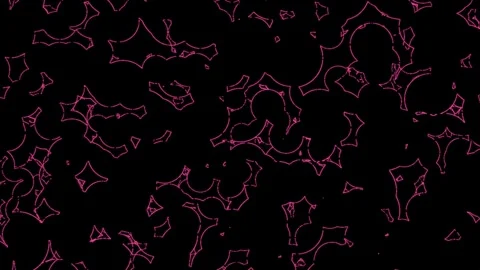 Glitch Art Current Overlap Circles Combine Intersect Fragment Union Subtract Video stock 299055320