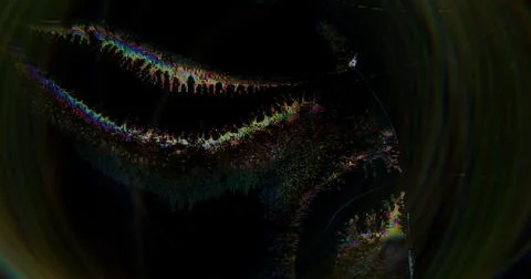 Glitch art distorted texture damage pixel digital 库存照片