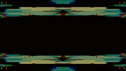 Glitch Art Frame with Digital Distortion, Abstract Data Error Background Vídeos de archivo 342360720