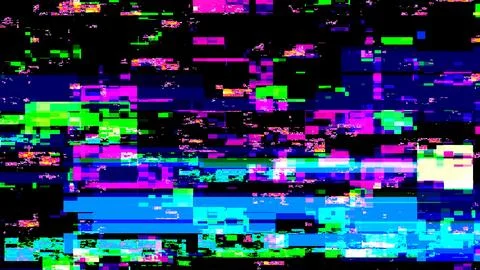 Glitch background. Abstract noise effect, error signal, television technical pro Stock Illustration