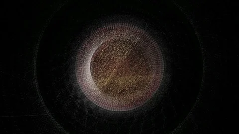 Glitch Background With Circles 13 Video stock 81875750