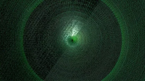 Glitch Background With Circles 19 Stock Footage 81876286