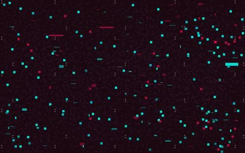 Glitch background. Color pixel effect. Digital cyberpunk noise. Broken data b Stock Illustration