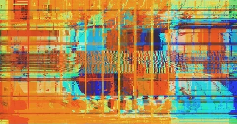 Glitch Background. Damage Video. Transitions Stockbeeldmateriaal 124229155