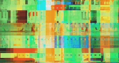 Glitch Background. Damage Video. Transitions Vídeos de archivo 124229648