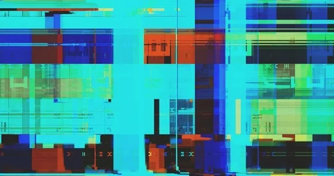 Glitch Background. Damage Video. Transitions Stockbeeldmateriaal 124230352
