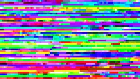 Glitch background, digital noise pixels TV frame Stock Illustration