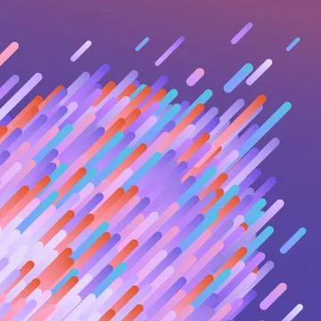 Glitch background with distortion effect in trendy ultra violet color. Stock Illustration