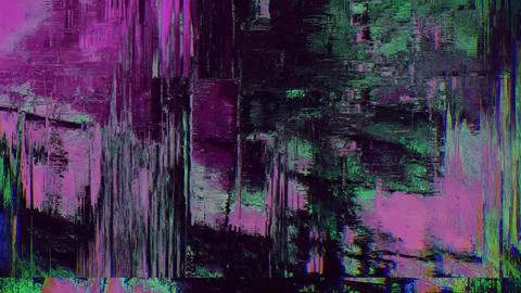 Glitch background overlay, distorted noise, interference imitation,. Stock Illustration
