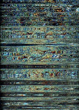 Glitch background pixel noise texture orange blue 库存照片