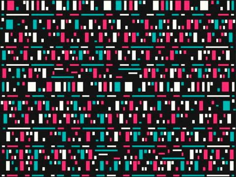 Glitch background. Signal error pixel mosaic. Vector illustration Stock Illustration