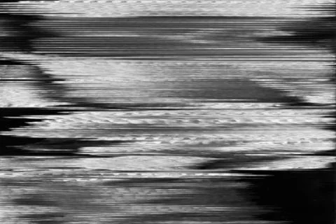 Glitch background tv screen damage noise black Illustrazione stock