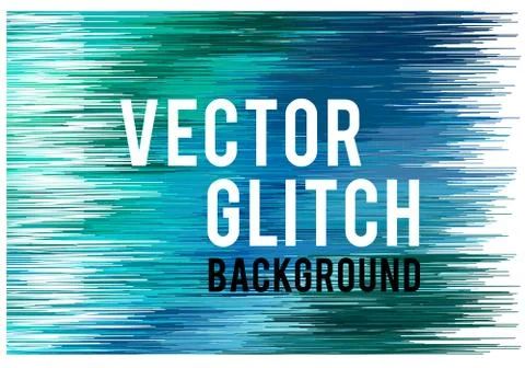 Glitch background, vector Stock Illustration