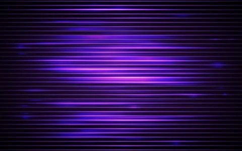 Glitch background with violet neon lines. Futuristic cyberpunk tech effect Stock Illustration