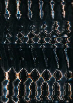 Glitch background wave distortion screen light Foto stock