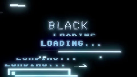 Glitch black friday load dots Stock Footage 81234521